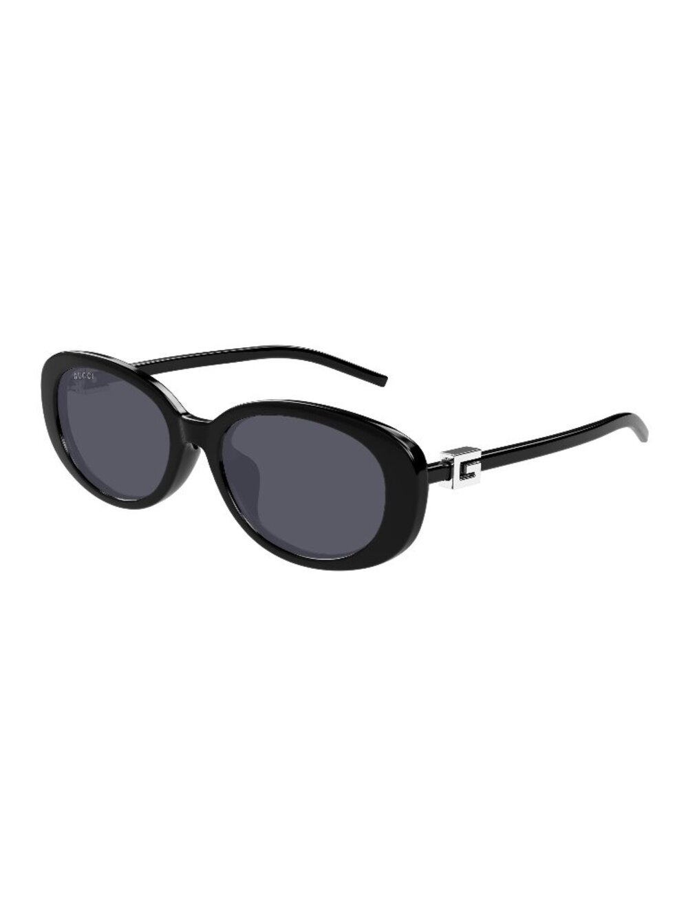 New Gucci Women's Sunglasses Black Square Grey Lens Injected Frame GG1684SA 001